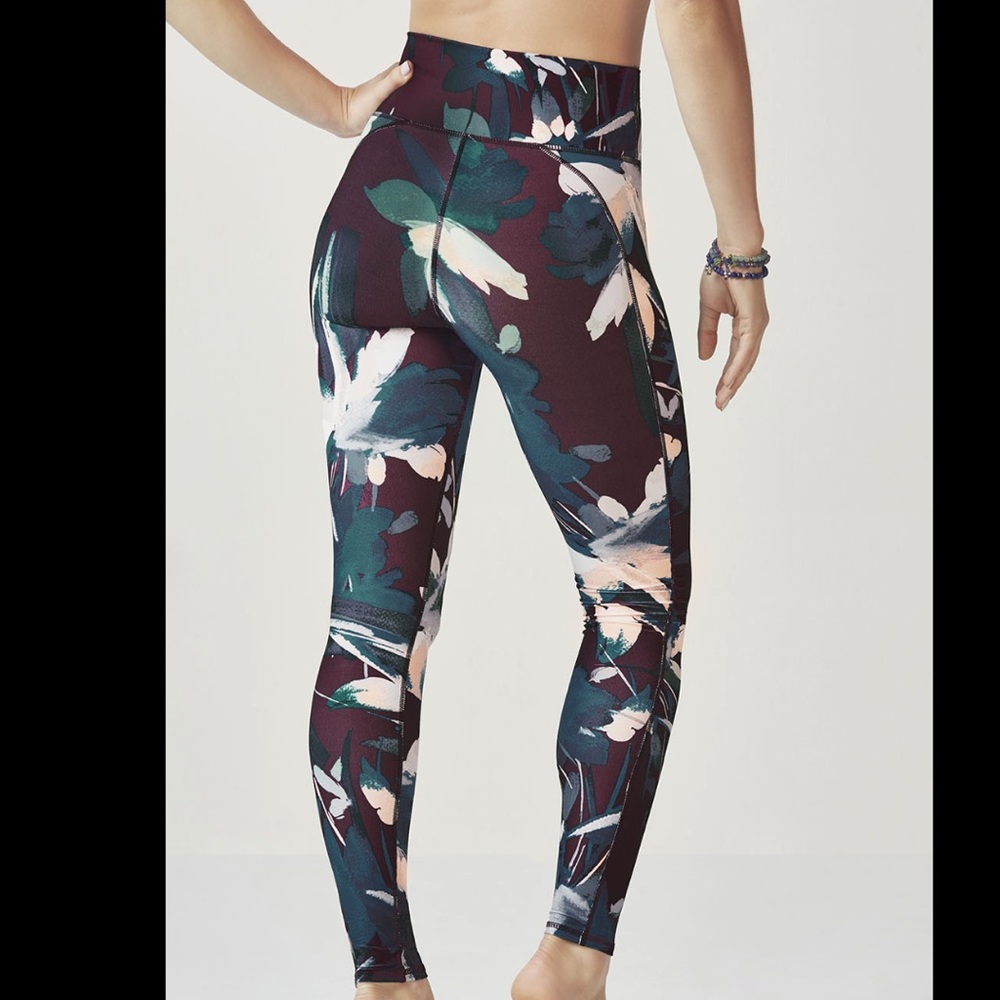 Fabletics High Waisted Legging Floral- NWOT
